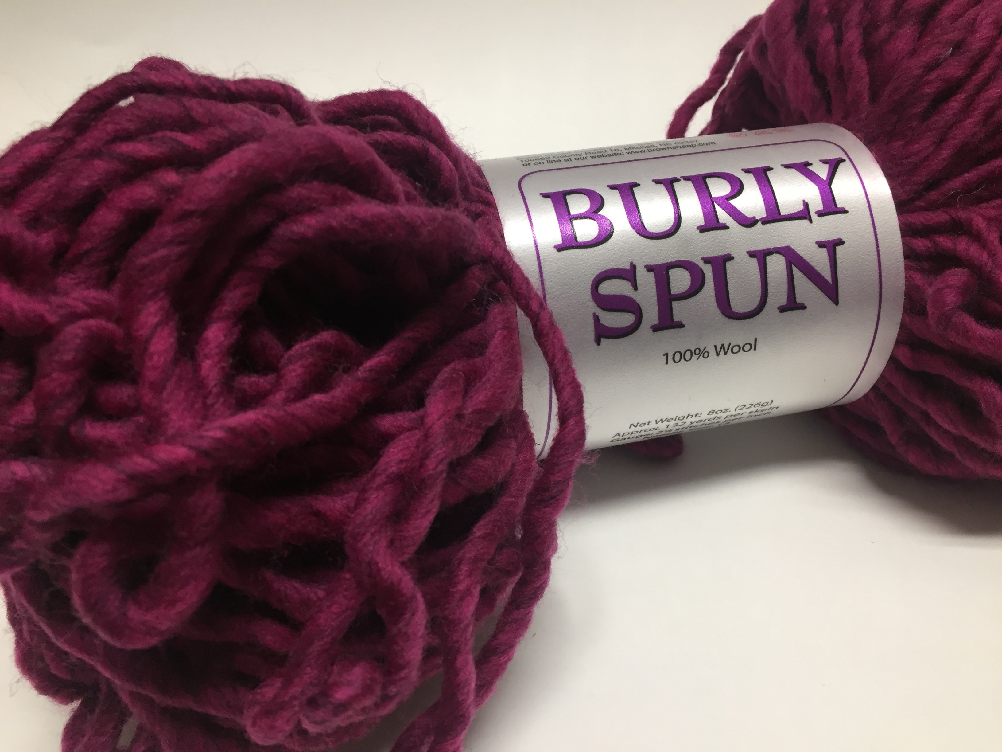 Burly Spun Wool Yarn - Oatmeal (heathered) - A Child's Dream
