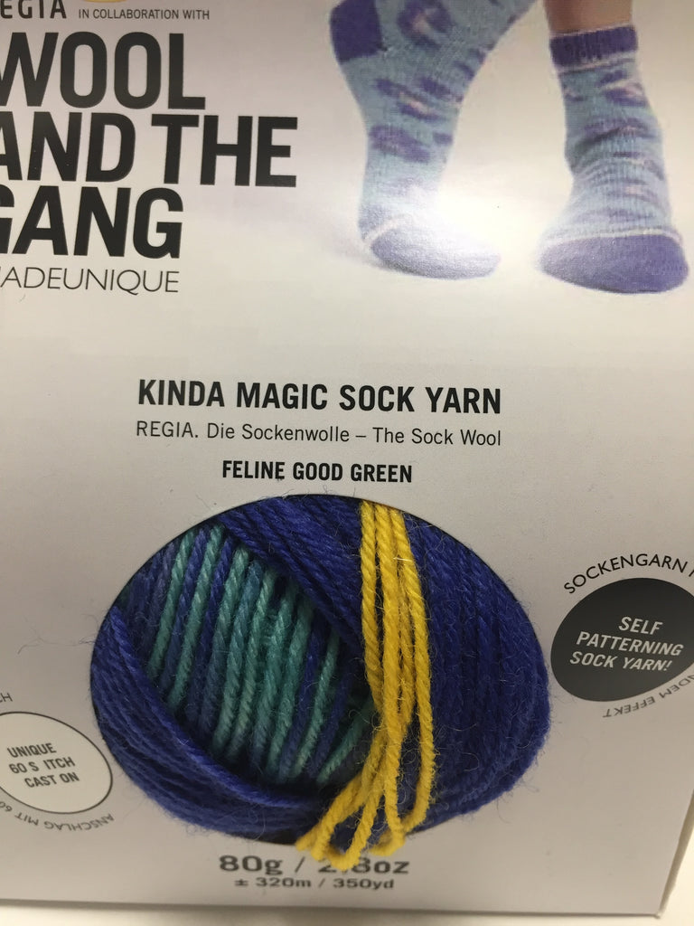 Kinda Magic Sock yarn - Regia and Wool and the Gang